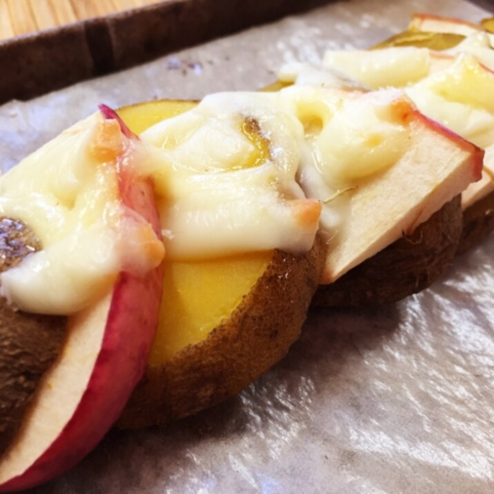 リメイク!りんごとジャガイモの重ねマヨチーズ焼き